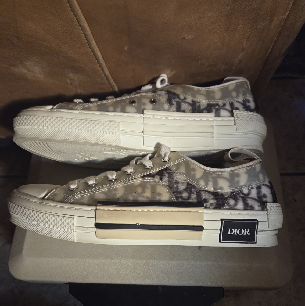 Dior Beige and White Sneakers